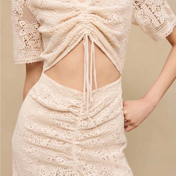 Maje Ridora Crochet Cut Out Dress SZ 42 NWT - Picture 2 of 6